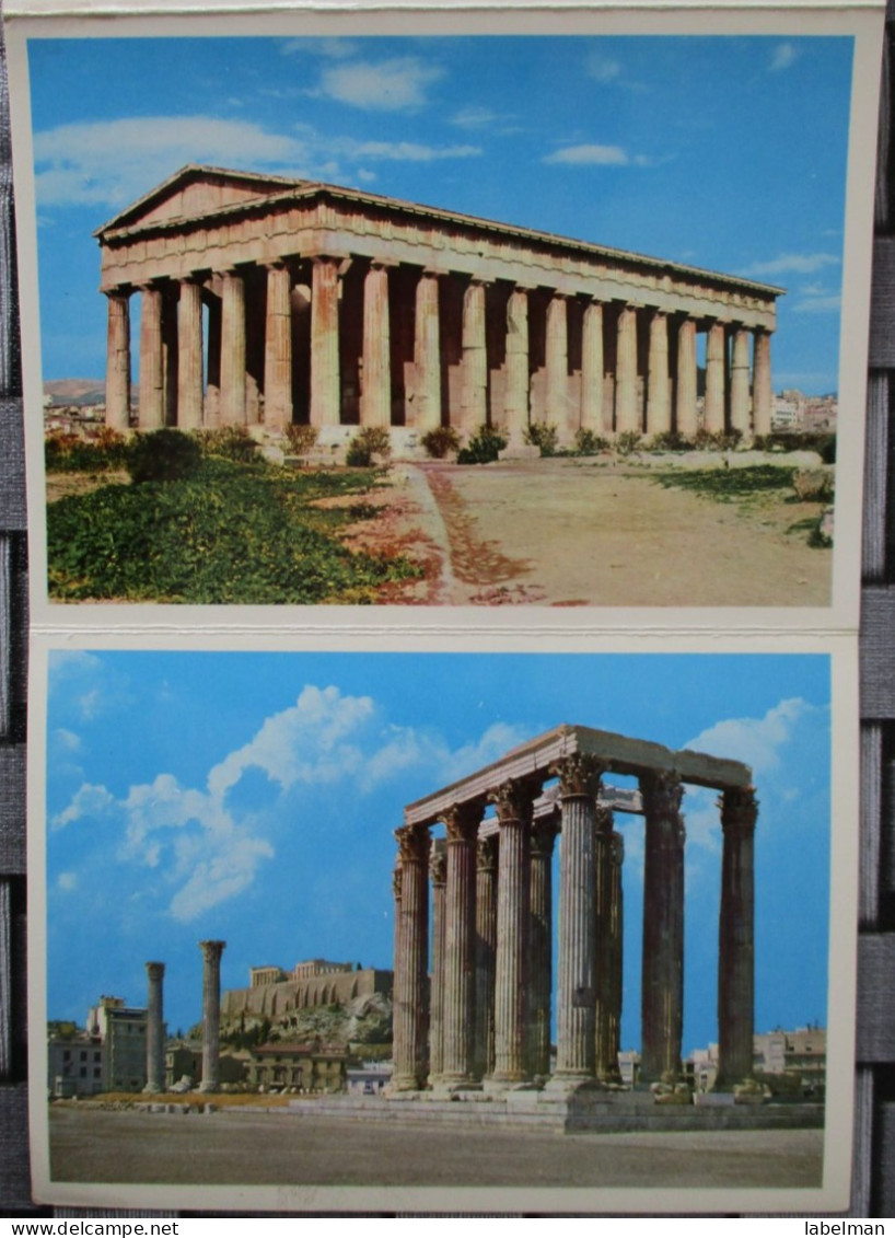 GREECE ATHENS ACROPOLIS LOT BOOKLET FOLDER POSTCARD ANSICHTSKARTE CARTOLINA CARTE POSTALE POSTKARTE KARTE CARD