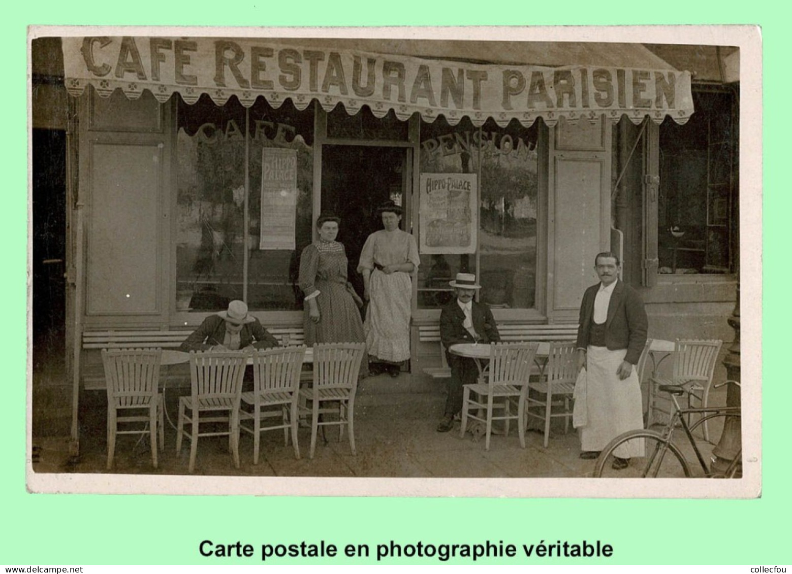 CLERMONT-FERRAND  CAFÉ RESTAURANT PARISIEN, Maison BARRIER. Carte Postale En Photographie Véritable, Tirage Argentique. - Clermont Ferrand
