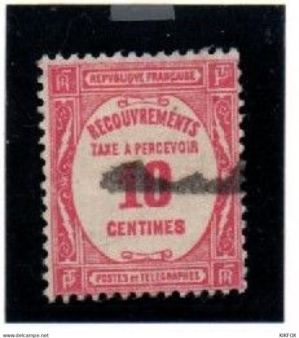 FRANCE ,FRANKREICH , 1931 ,  MI  64,  YT  56, TAXE,  10 C , PERCEVOIR OBLITERES, GESTEMPELT - 1859-1959 Used