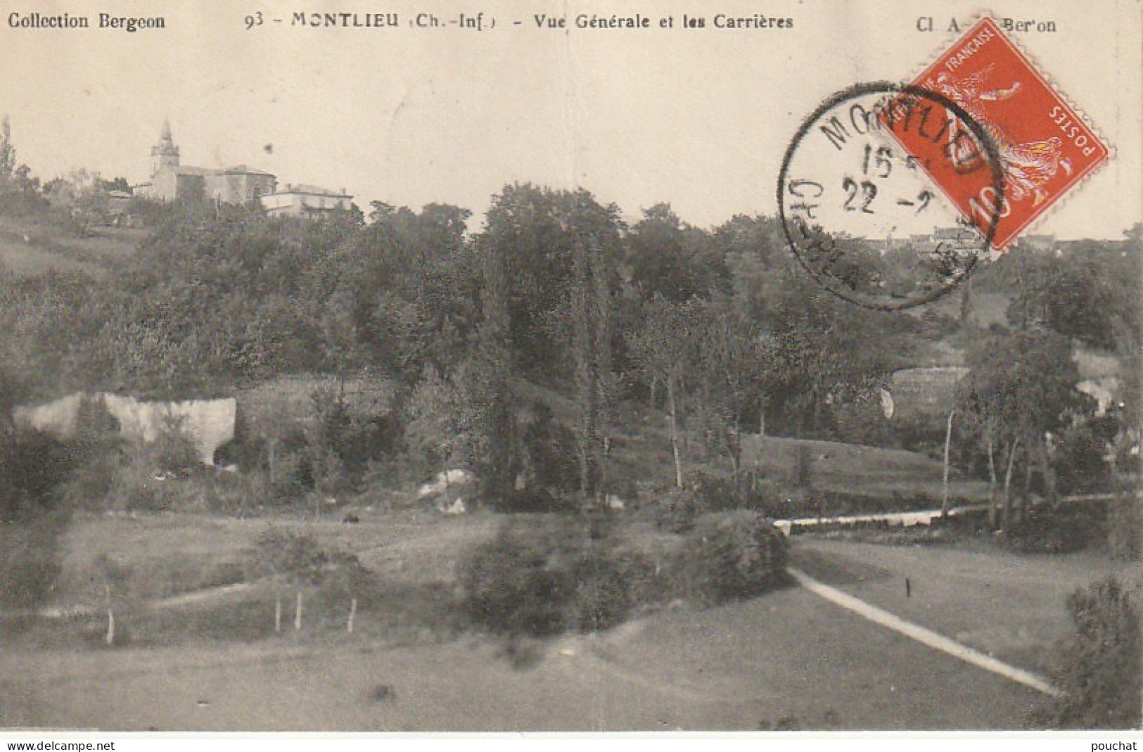 XXX -(17) MONTLIEU - VUE GENERALE ET LES CARRIERES - 2 SCANS - Otros & Sin Clasificación