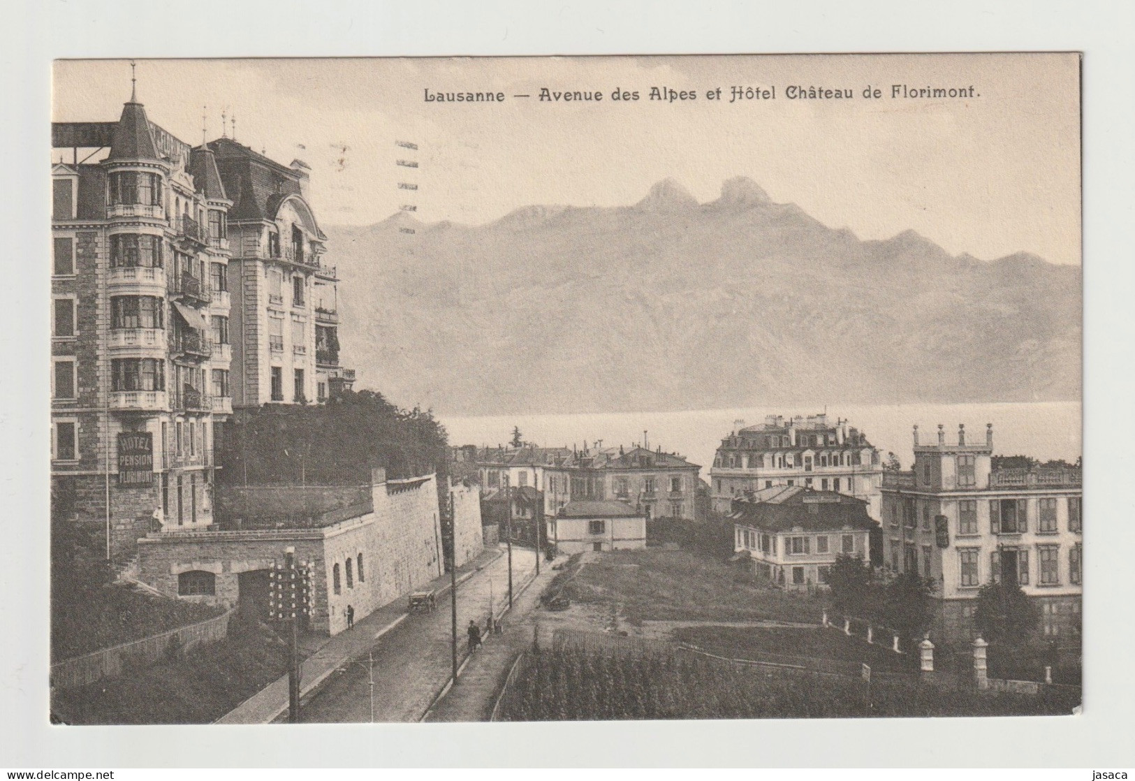Lausanne - Avenue Des Alpes Et Hôtel Château De Florimont - Lausanne