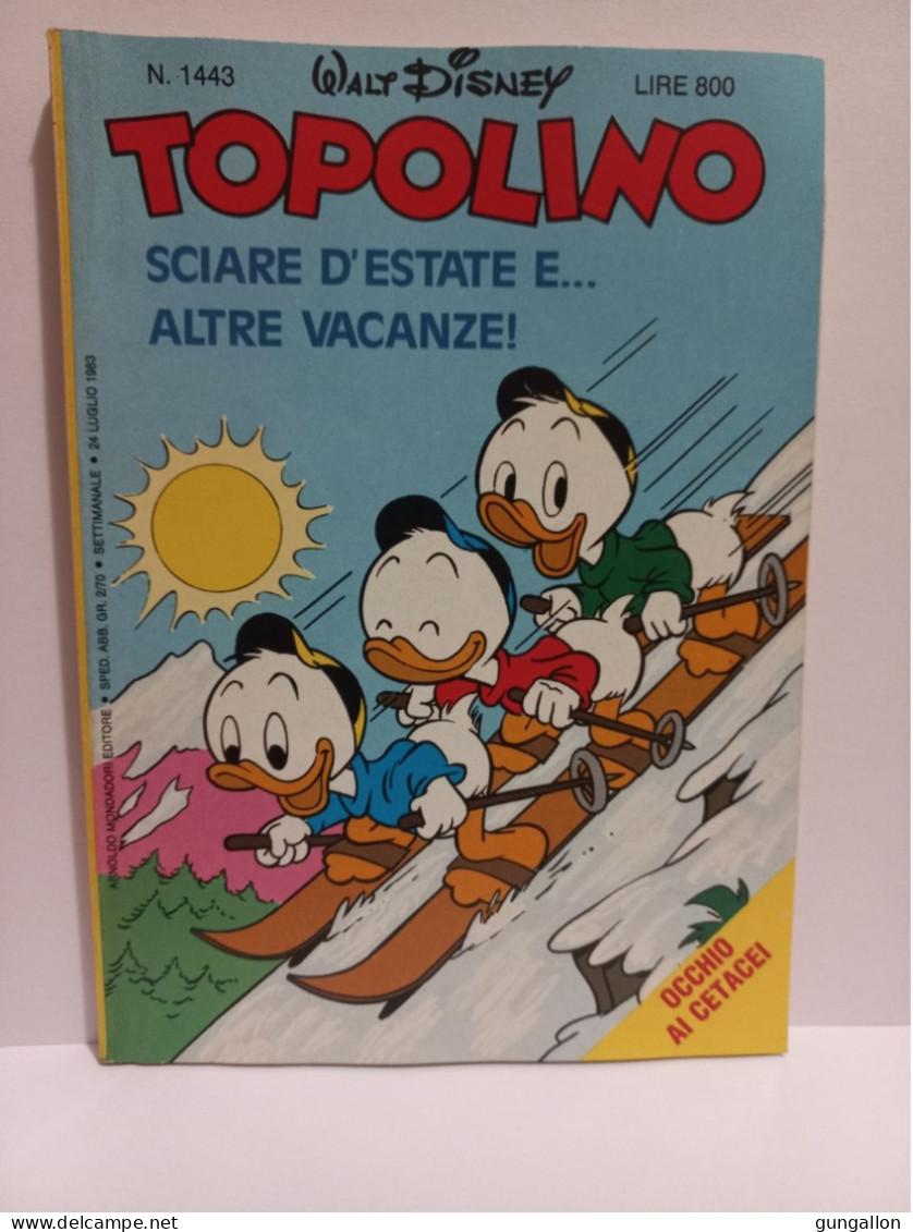 Topolino (Mondadori 1983)  N. 1443 - Disney