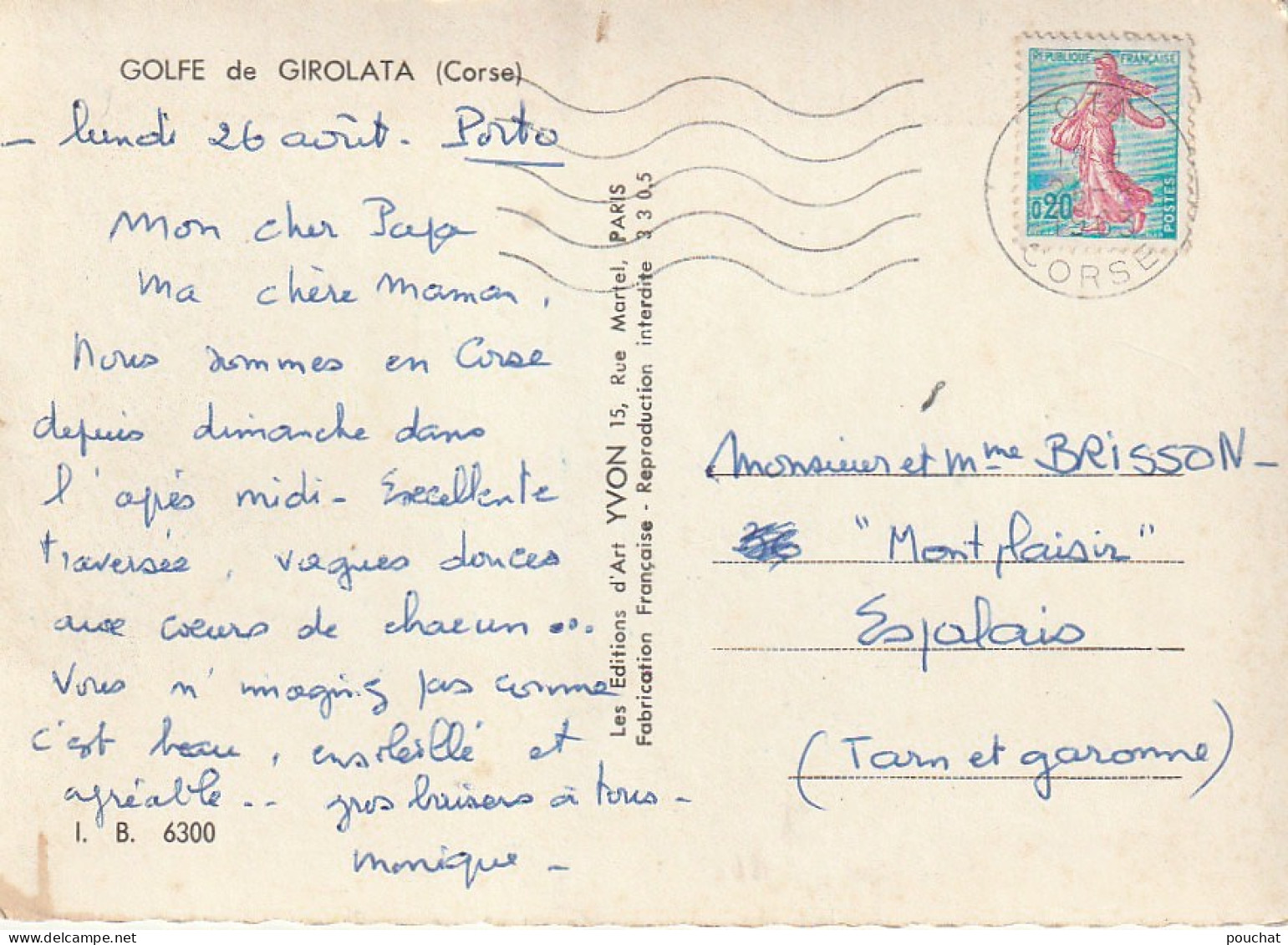 XXX -(20) GOLFE DE GIROLATA  - 2 SCANS - Other & Unclassified