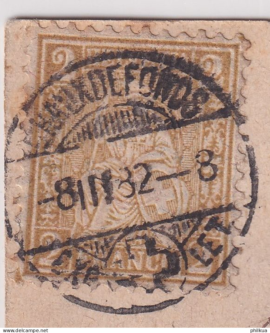 Zum. 44 / Mi. 36 FASERPAPIER - Drucksachenporto Auf Avis De Passage JUNOD FILS & CO HOROLOGERIE - LA CHAUX DE FONDS - Storia Postale