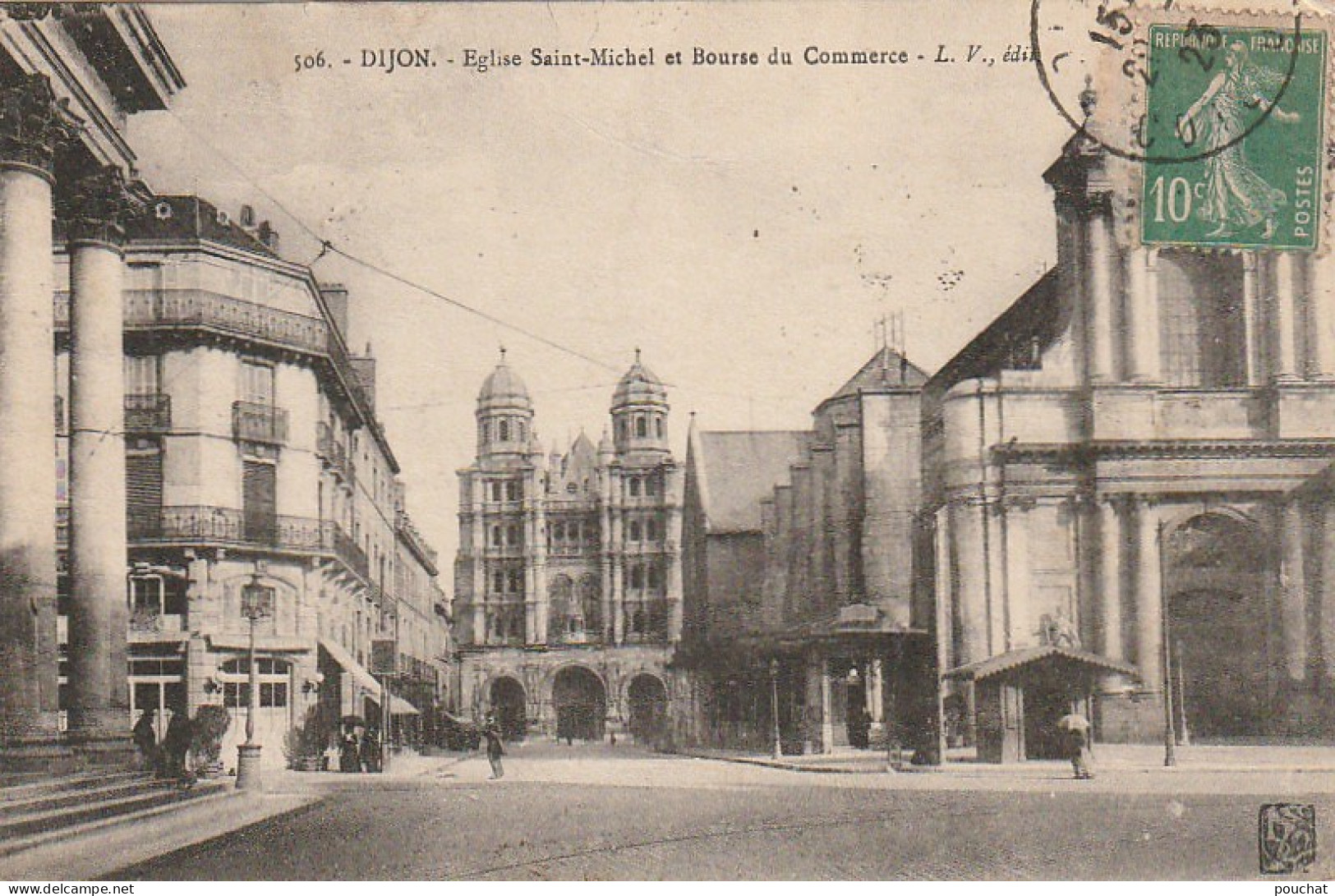 XXX -(21) DIJON - EGLISE SAINT MICHEL ET BOURSE DU COMMERCE  - 2 SCANS - Dijon