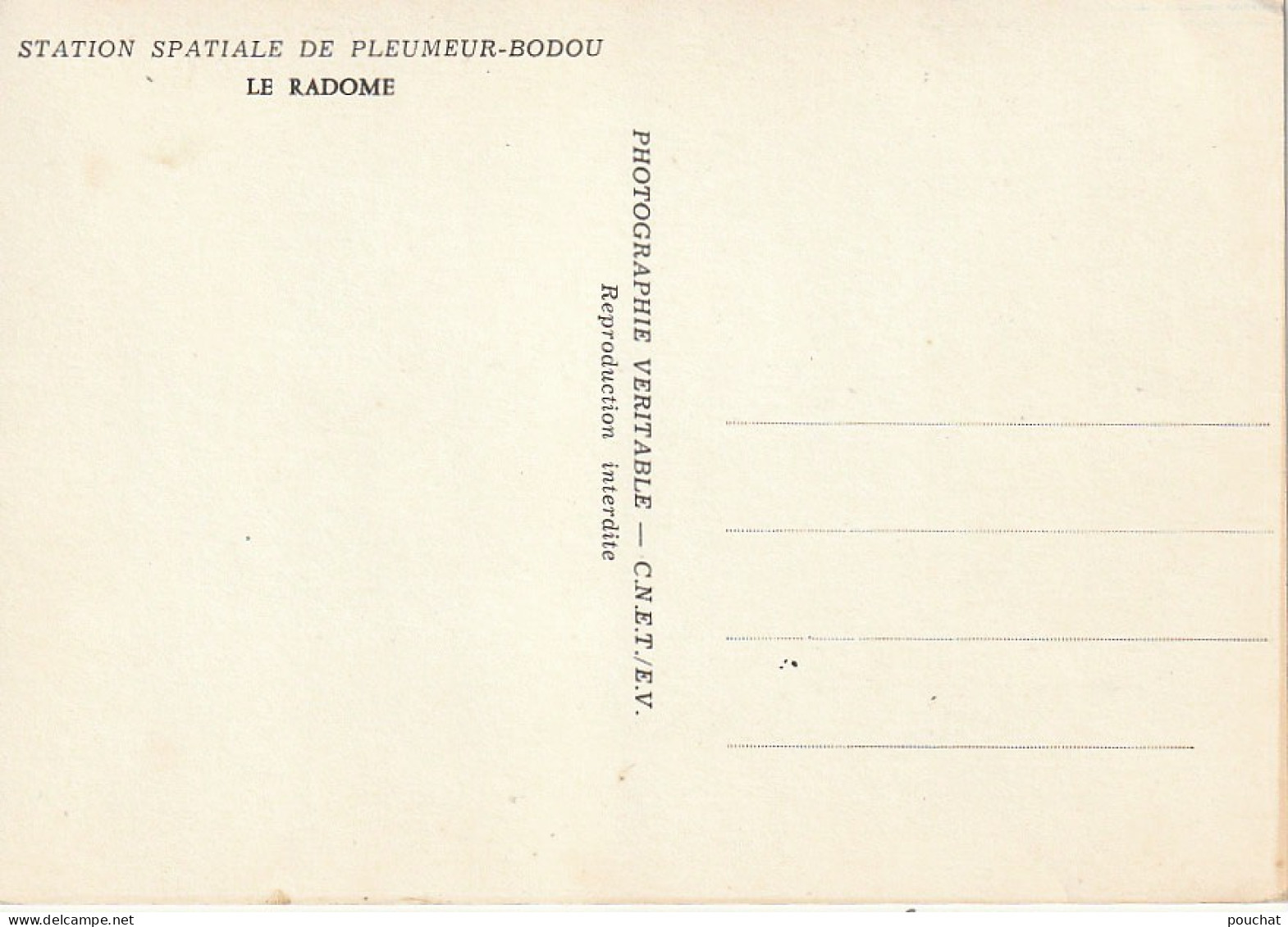 XXX -(22) STATION SPATIALE DE PLEUMEUR BODOU - LE RANDOME - 2 SCANS - Pleumeur-Bodou