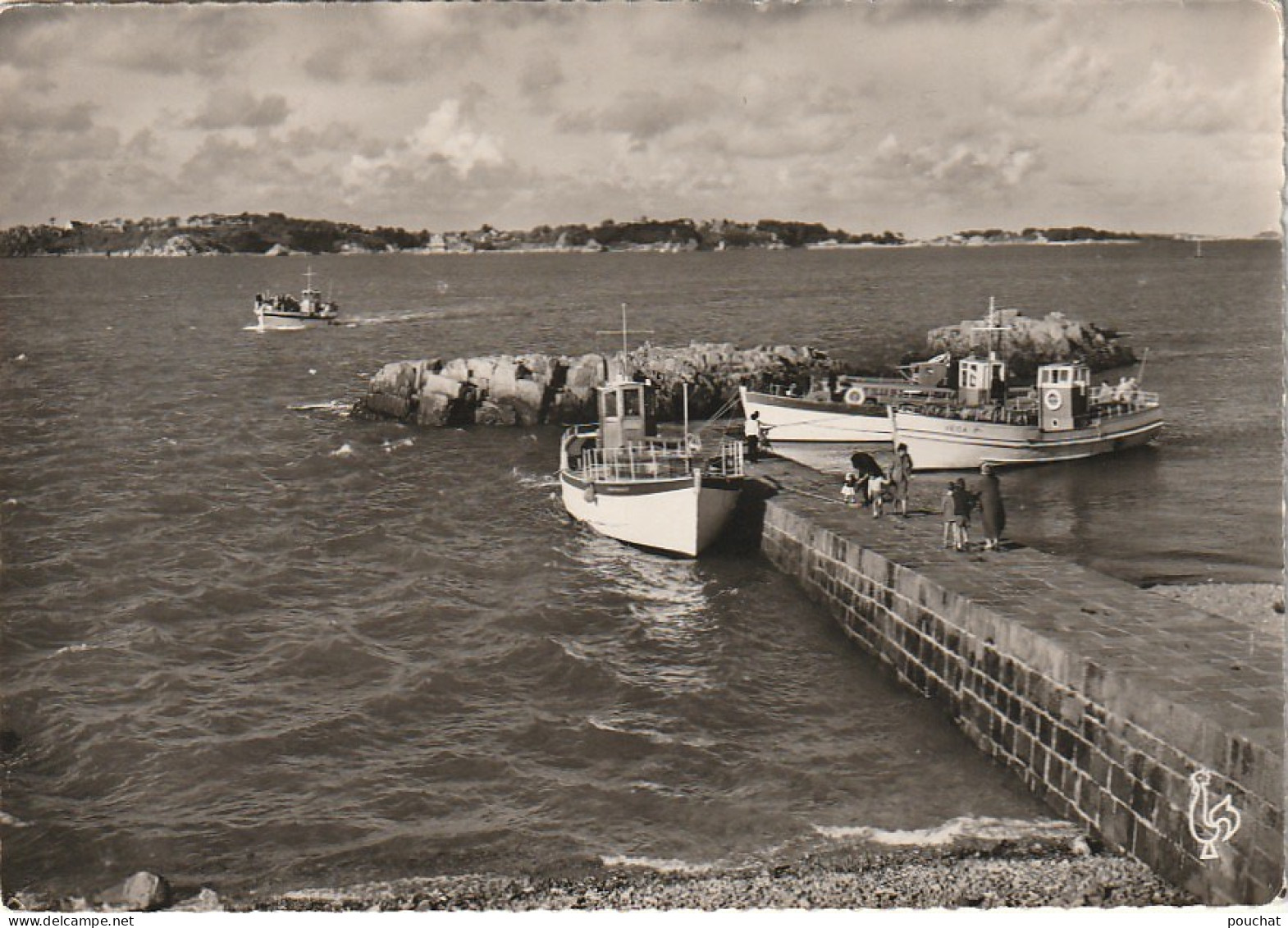 XXX -(22) ENVIRONS DE PAIMPOL - L' ARCOUEST - L' EMBARCADERE POUR BREHAT - ANIMATION - 2 SCANS - Other & Unclassified