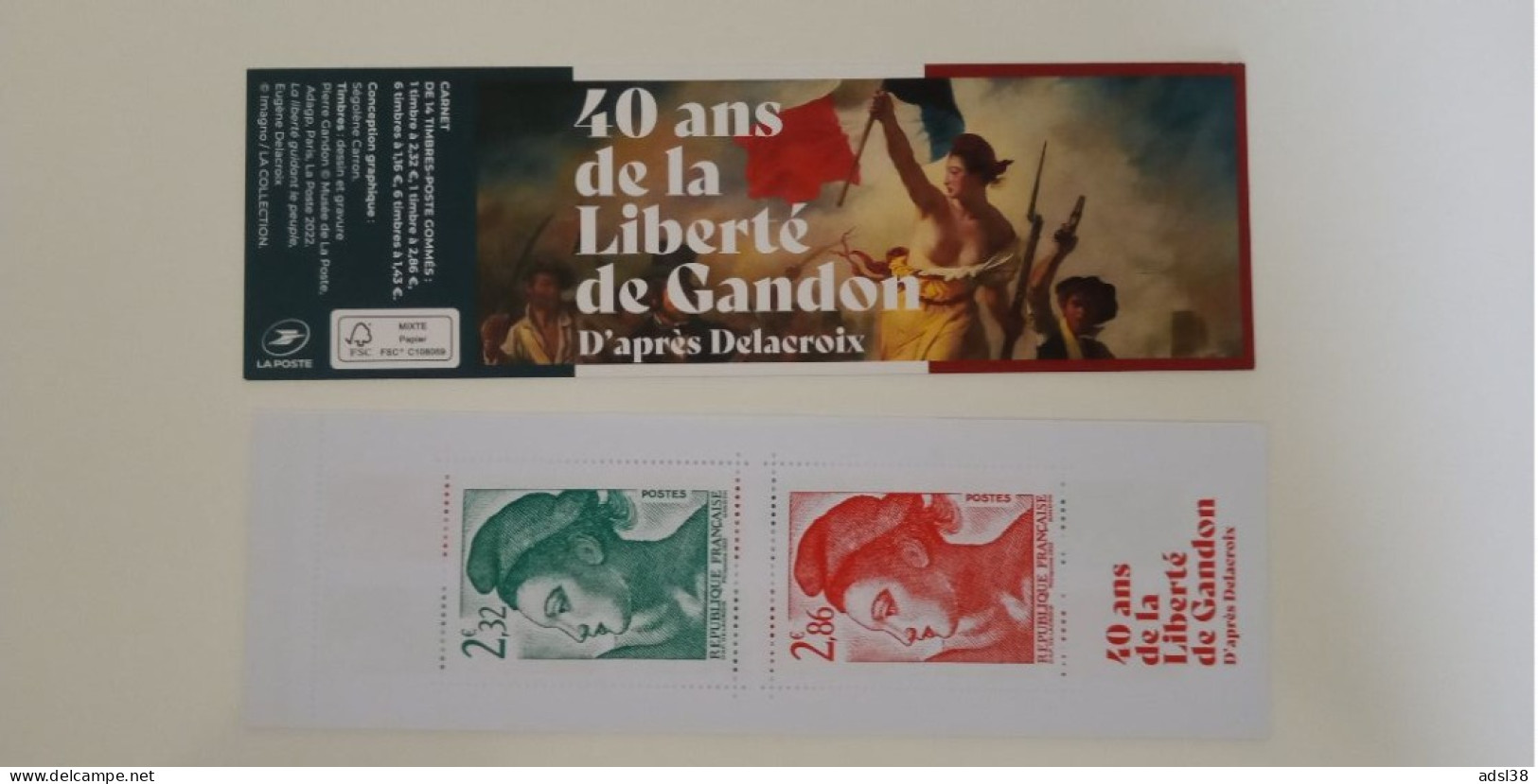 2022 - Carnet 40 Ans De La Liberté De Gandon - Commemoratives