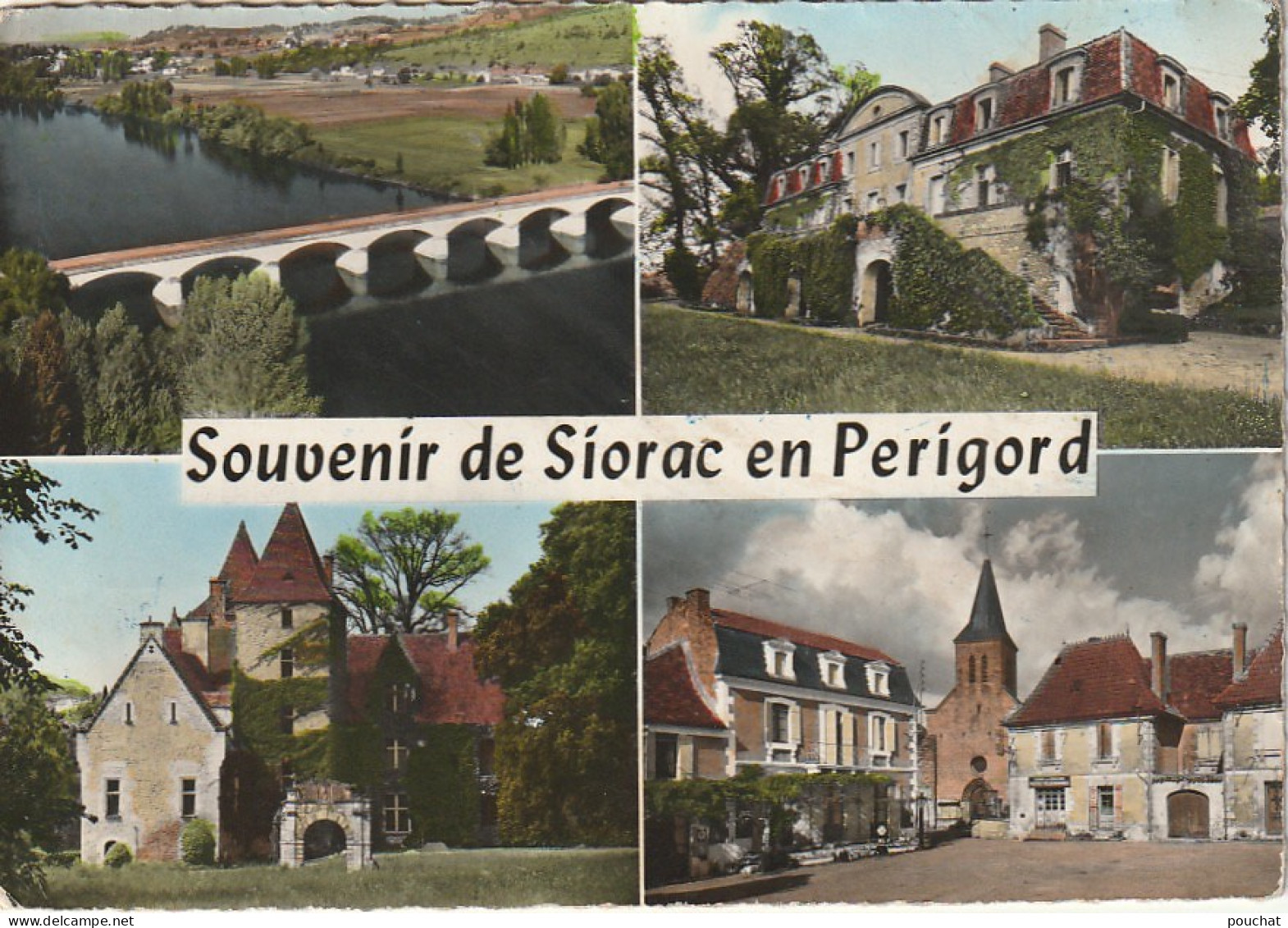 XXX -(24) SOUVENIR DE SIORAC EN PERIGORD - CARTE MULTIVUES COULEURS - 2 SCANS - Otros & Sin Clasificación