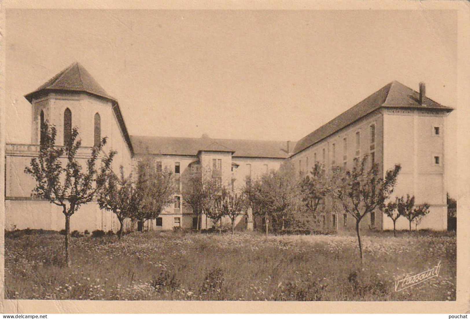 XXX -(24) PETIT SEMINAIRE DE BERGERAC - COUR INTERIEURE - 2 SCANS - Bergerac