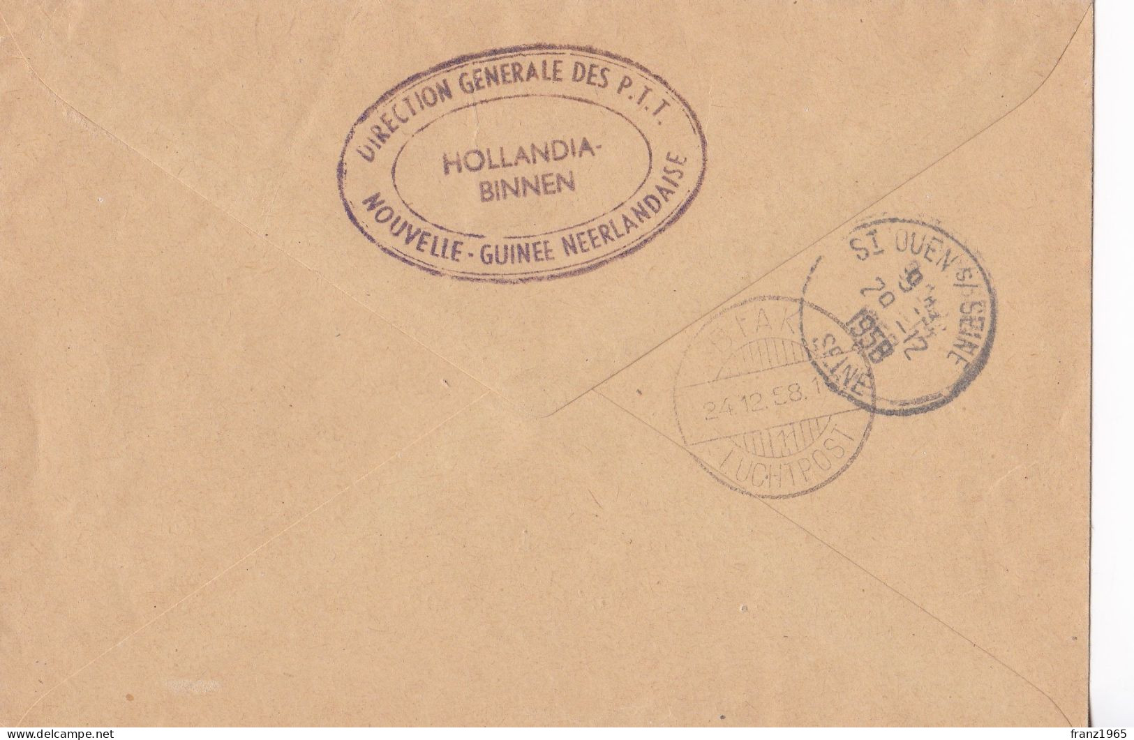 From Hollandia To France - 1958 - Nederlands Nieuw-Guinea