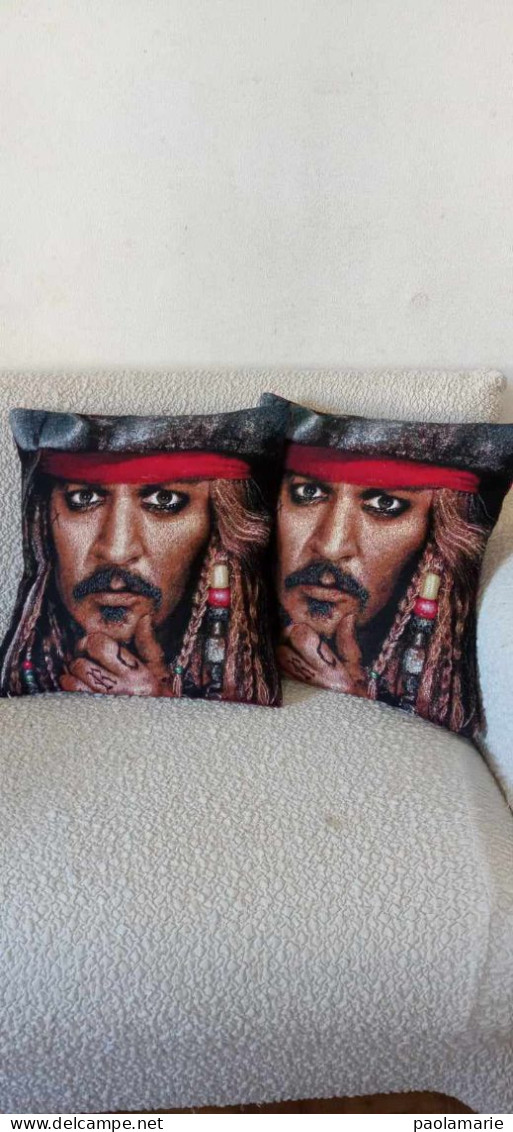 Housse De Coussin De 40x40 Cm Mettant En Scène Pirates Des Caraïbes - Sonstige & Ohne Zuordnung