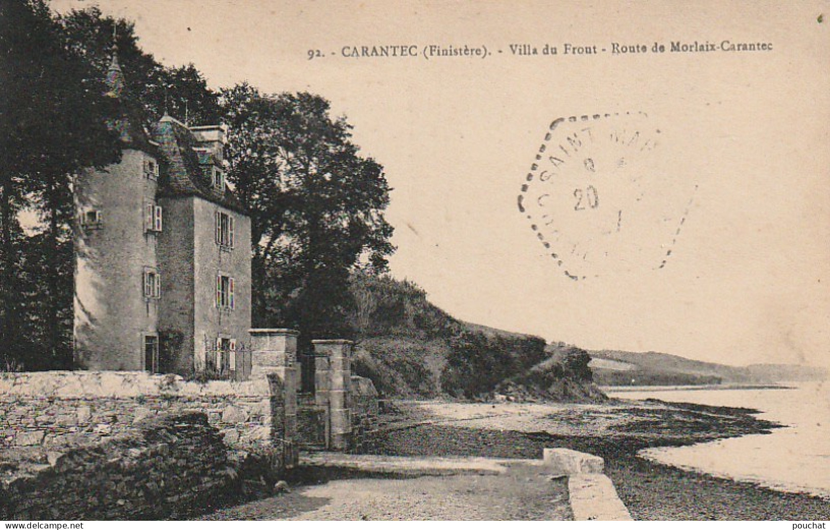 XXX -(29) CARANTEC - VILLA DU FROUT - ROUTE DE MORLAIX CARANTEC - 2 SCANS - Carantec