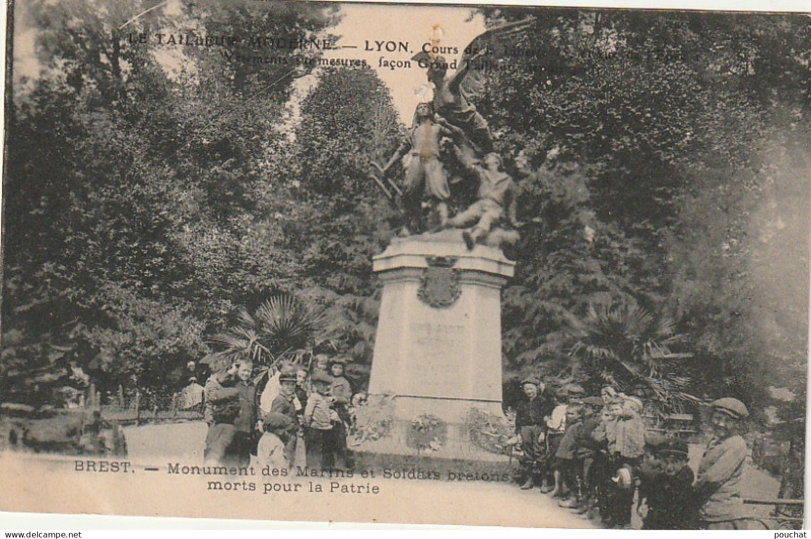 XXX -(29) BREST - MONUMENT DES MARINS ET SOLDATS BRETONS MORTS POUR LA PATRIE - ANIMATION - ENFANTS  - Brest