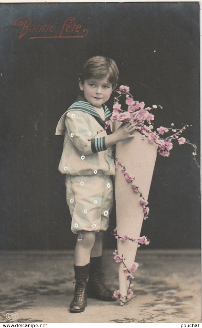 XXX - LOT DE 2 CPA - GARCONNET ( TENUE DE PETIT MARIN ) AVEC CORNET  DE FLEURS - 4 SCANS - Verzamelingen & Reeksen