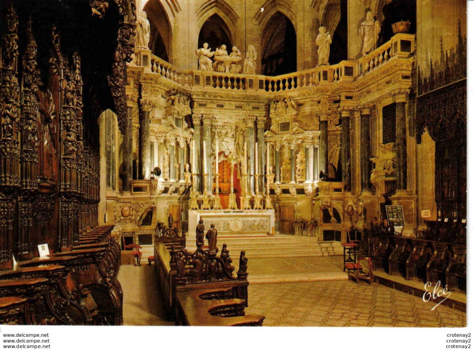 32 AUCH N°16 Intérieur De La Cathédrale L'Autel Du Choeur VOIR DOS - Auch