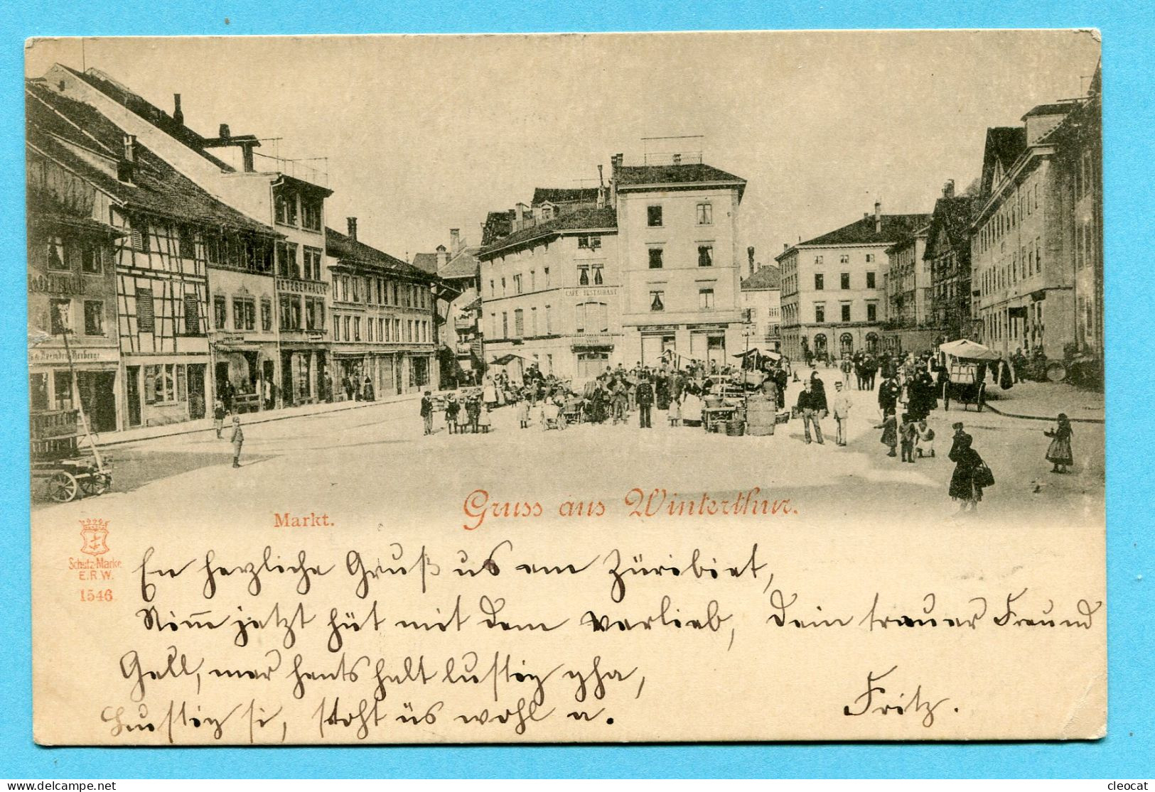 Gruss Aus Winterthur 1899 - Markt - Winterthur