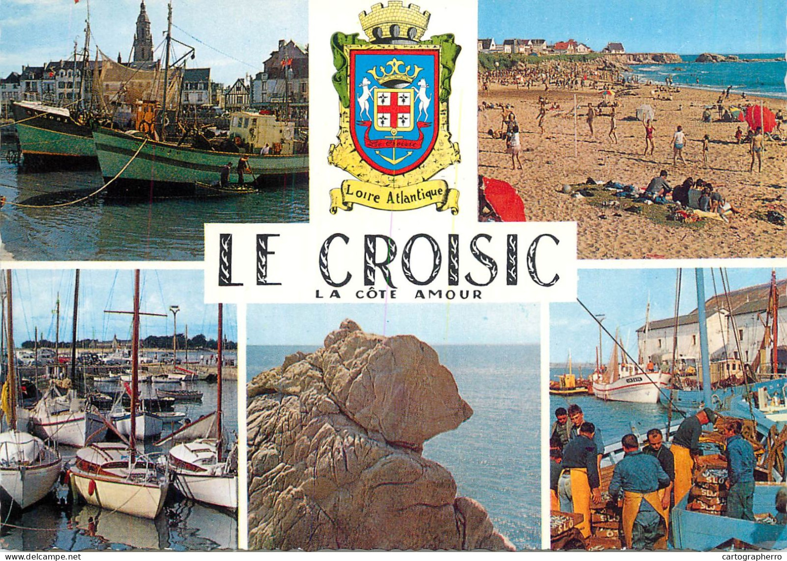 Navigation Sailing Vessels & Boats Themed Postcard Le Croisic Harbour - Veleros