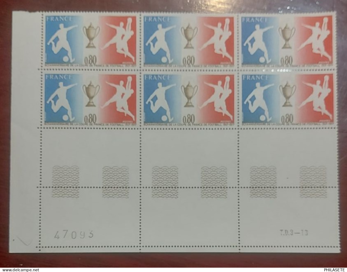 France Neuf** Bloc De 6 Timbres YT N° 1940 Coupe De France De Foot - Nuovi