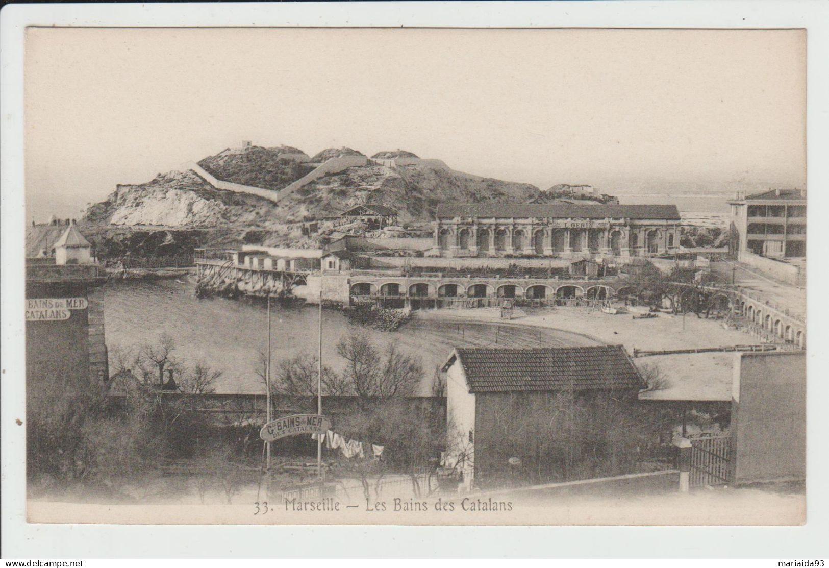 MARSEILLE - BOUCHES DU RHONE - LES BAINS DES CATALANS - Endoume, Roucas, Corniche, Plages