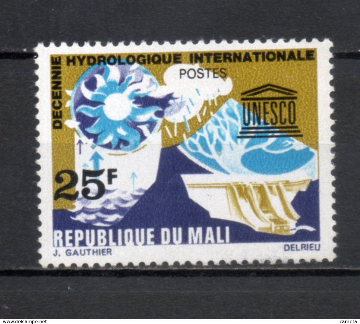 MALI  N° 107  NEUF SANS CHARNIERE  COTE 1.00€    HYDROLOGIE  UNESCO - Malí (1959-...)