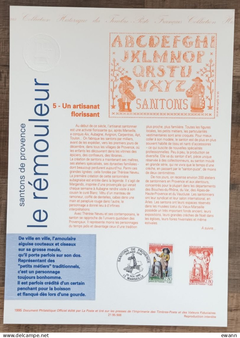 COLLECTION HISTORIQUE DU TIMBRE - YT N°2980 - SANTONS DE PROVENCE / Le Rémouleur - 1995 - 1990-1999