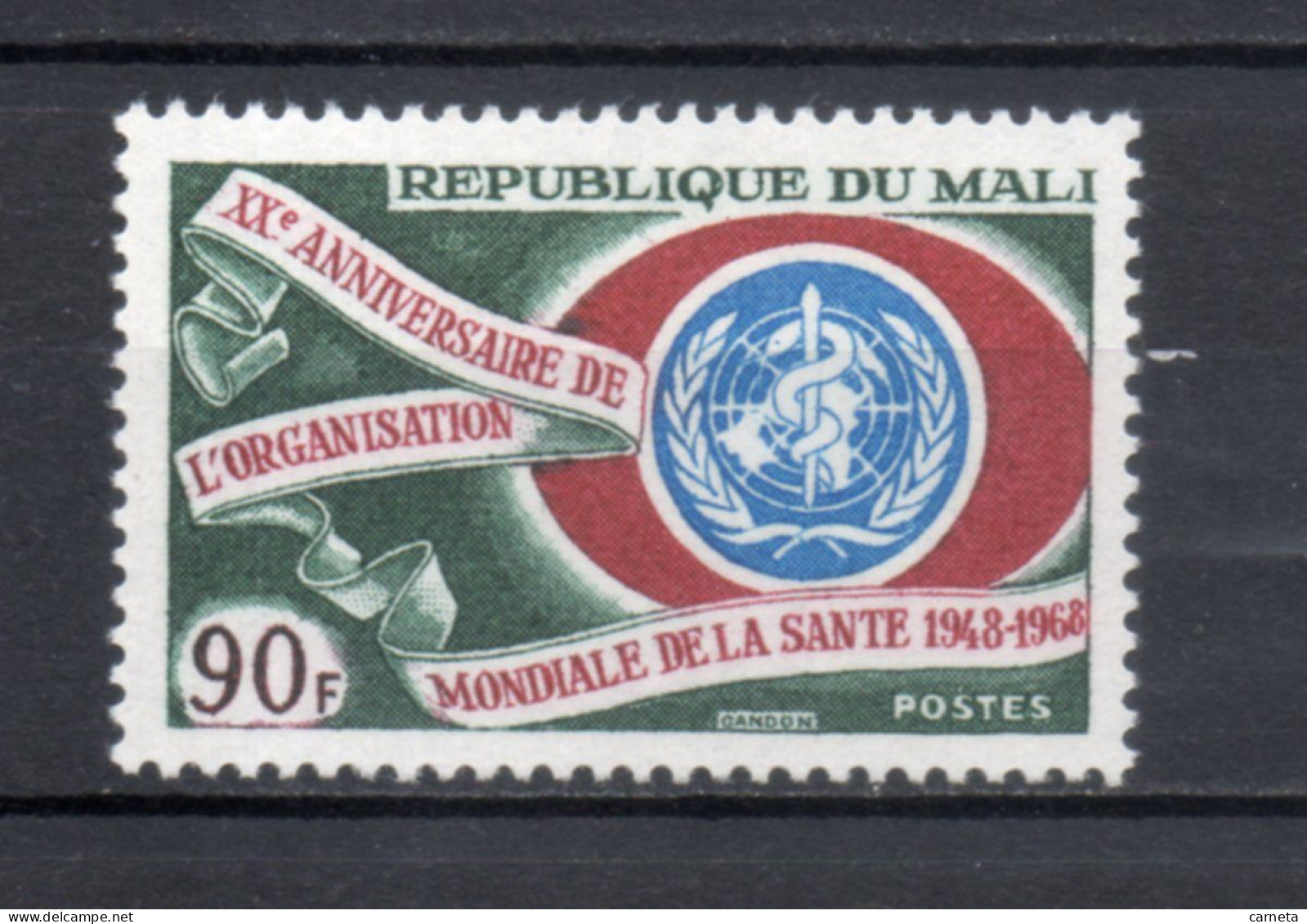 MALI  N° 108    NEUF SANS CHARNIERE  COTE 2.00€    SANTE OMS - Malí (1959-...)