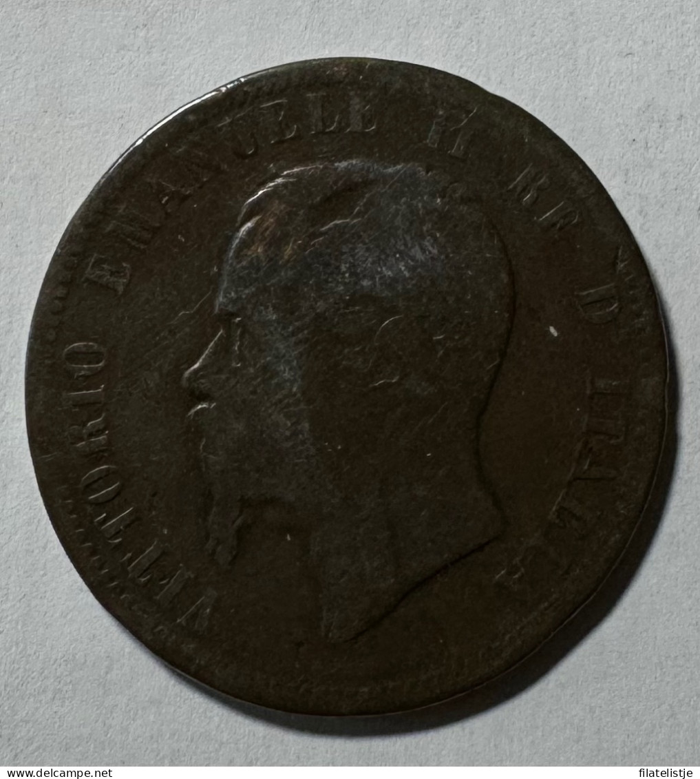 Italië 10 Centimos Uit1866 - 1861-1878 : Victor Emmanuel II