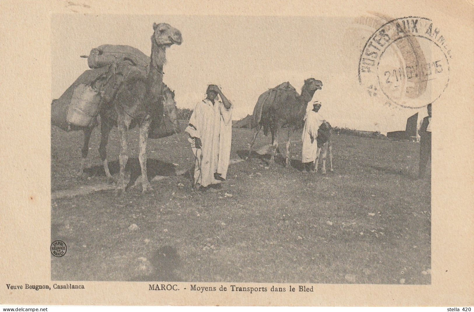 MAROC  MOYENS DE TRANSPORTS  DANS LE BLED - Autres & Non Classés