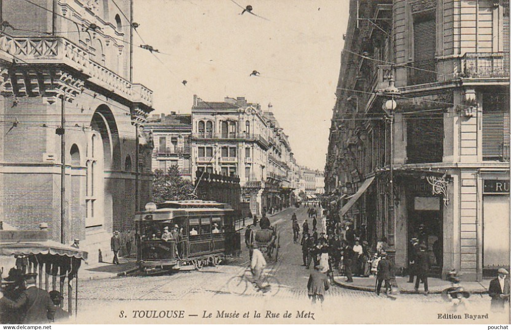 XXX -(31) TOULOUSE - LE MUSEE ET LA RUE DE METZ - ANIMATION - 2 SCANS - Toulouse