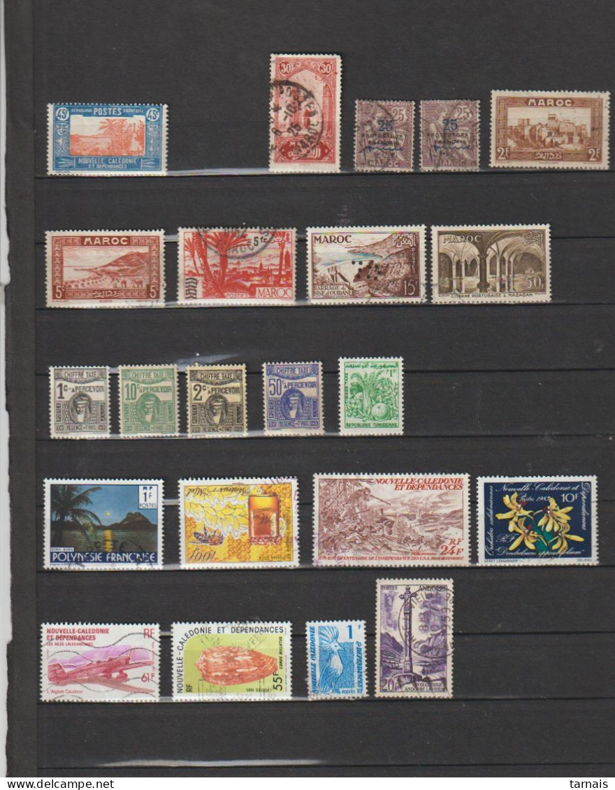 Ex Colonies Lot De 53 Timbres **,*,oblitérés Et 8 Divers Oblitérés (lot 198) - Sammlungen