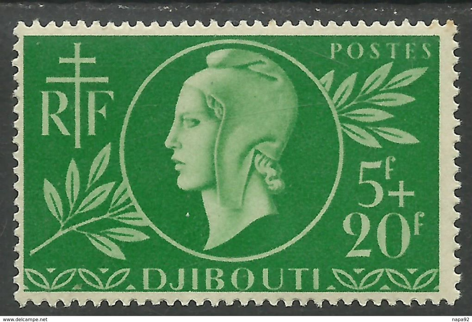 COTE FRANCAISE DES SOMALIS 1944 YT 253** - SANS CHARNIERE NI TRACE - Unused Stamps