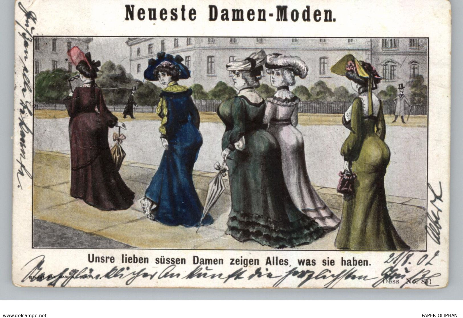 MODE - "Neueste Damen - Moden", Unsere Lieben Süssen Damen Zeigen Alles Was Sie Haben., 1902 - Mode