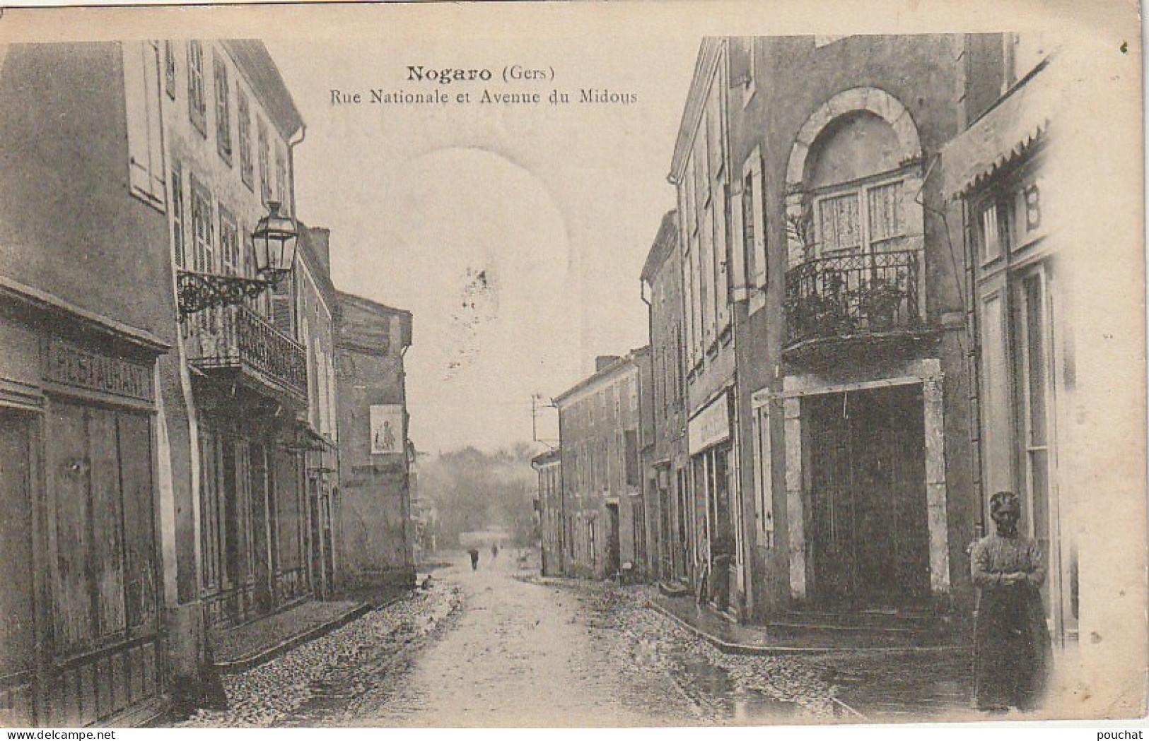 XXX -(32) NOGARO - RUE NATIONALE ET AVENUE DU MIDOUS  - 2 SCANS - Nogaro