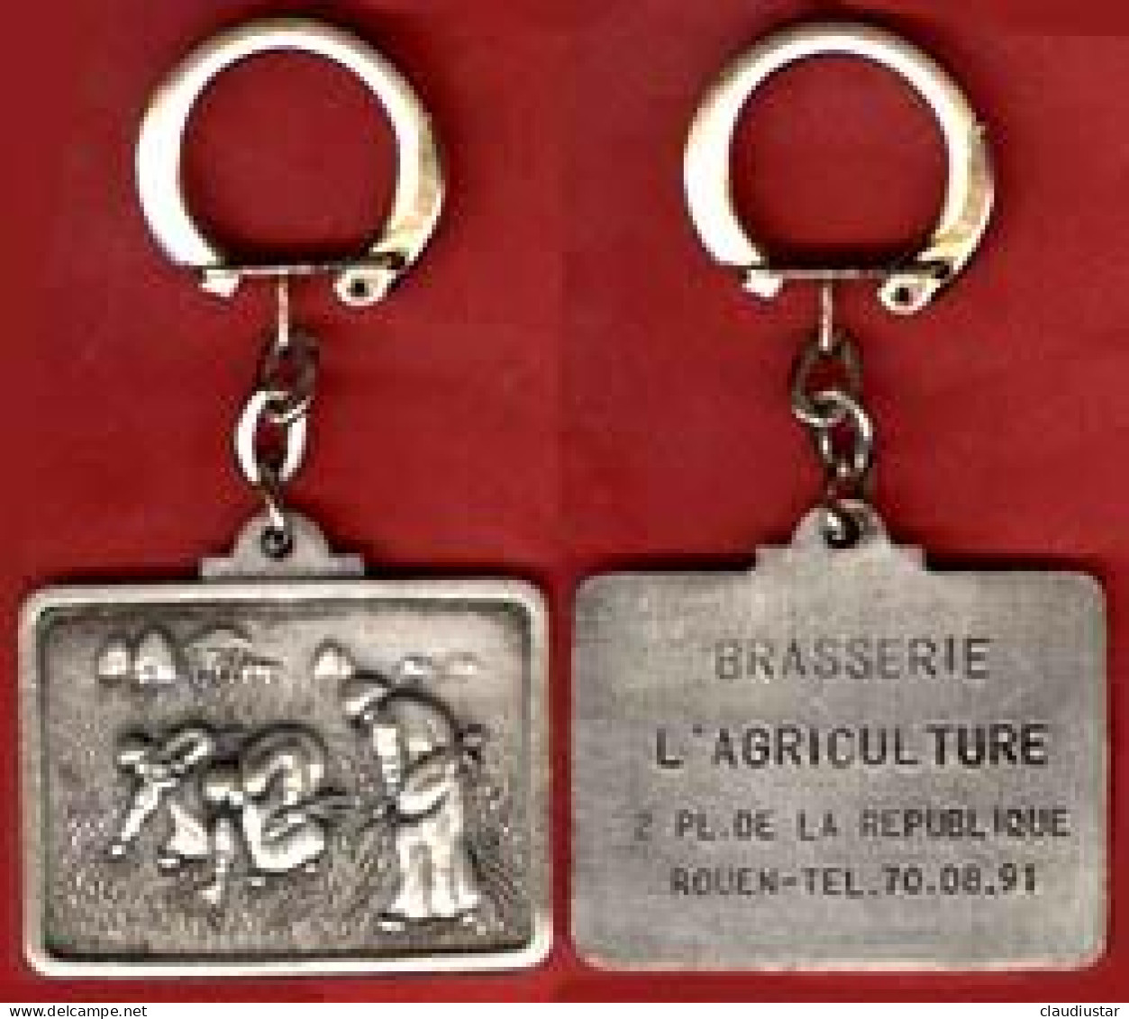 ** PORTE - CLEFS  BRASSERIE  L' AGRICULTURE  ROUEN ** - Key-rings