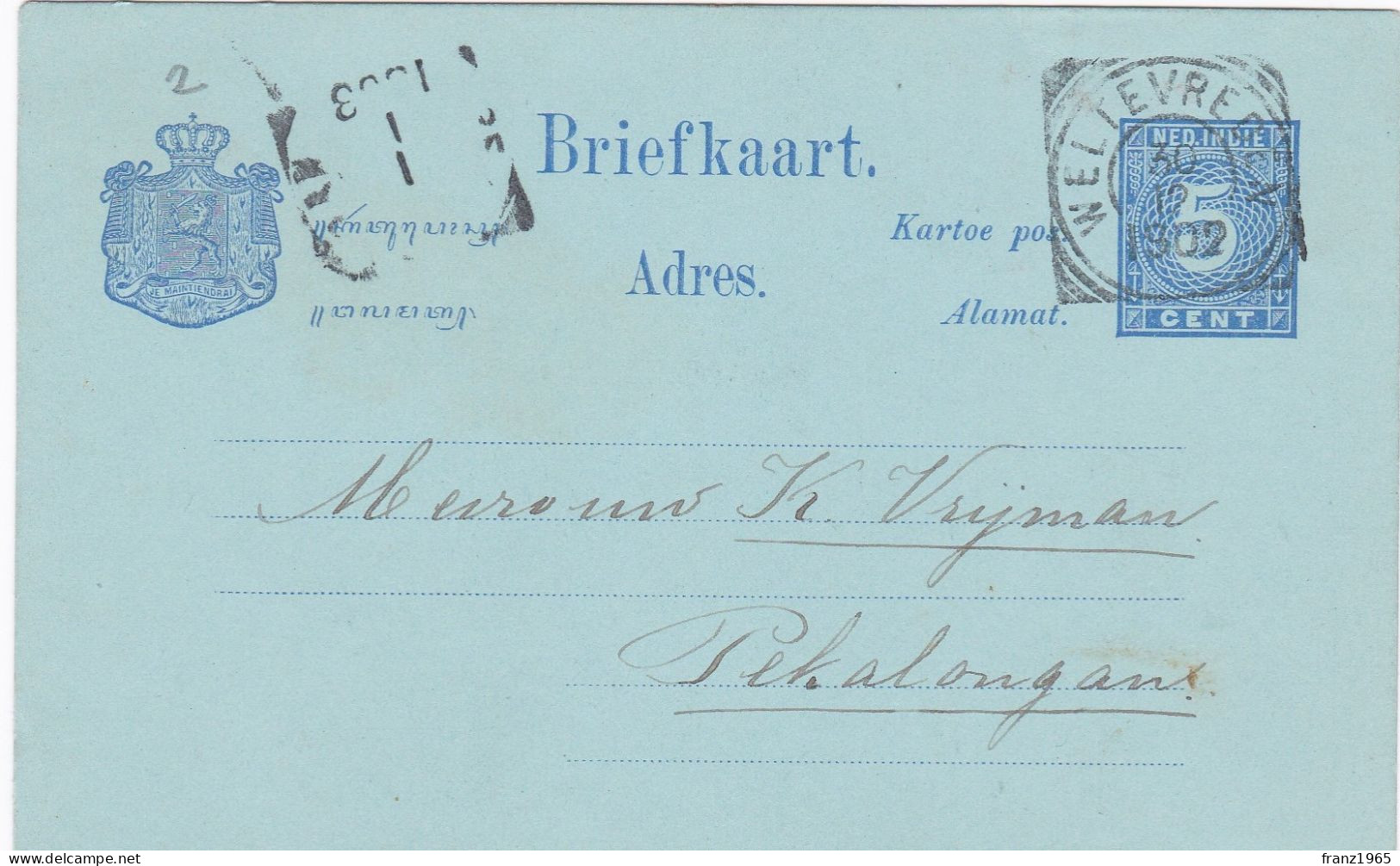 Briefkaart - 1902 - Niederländisch-Indien