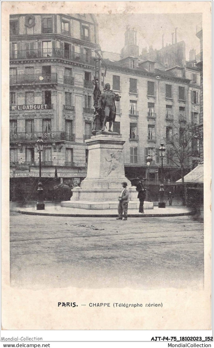 AJTP4-75-0489 - PARIS - Chappe  - Estatuas