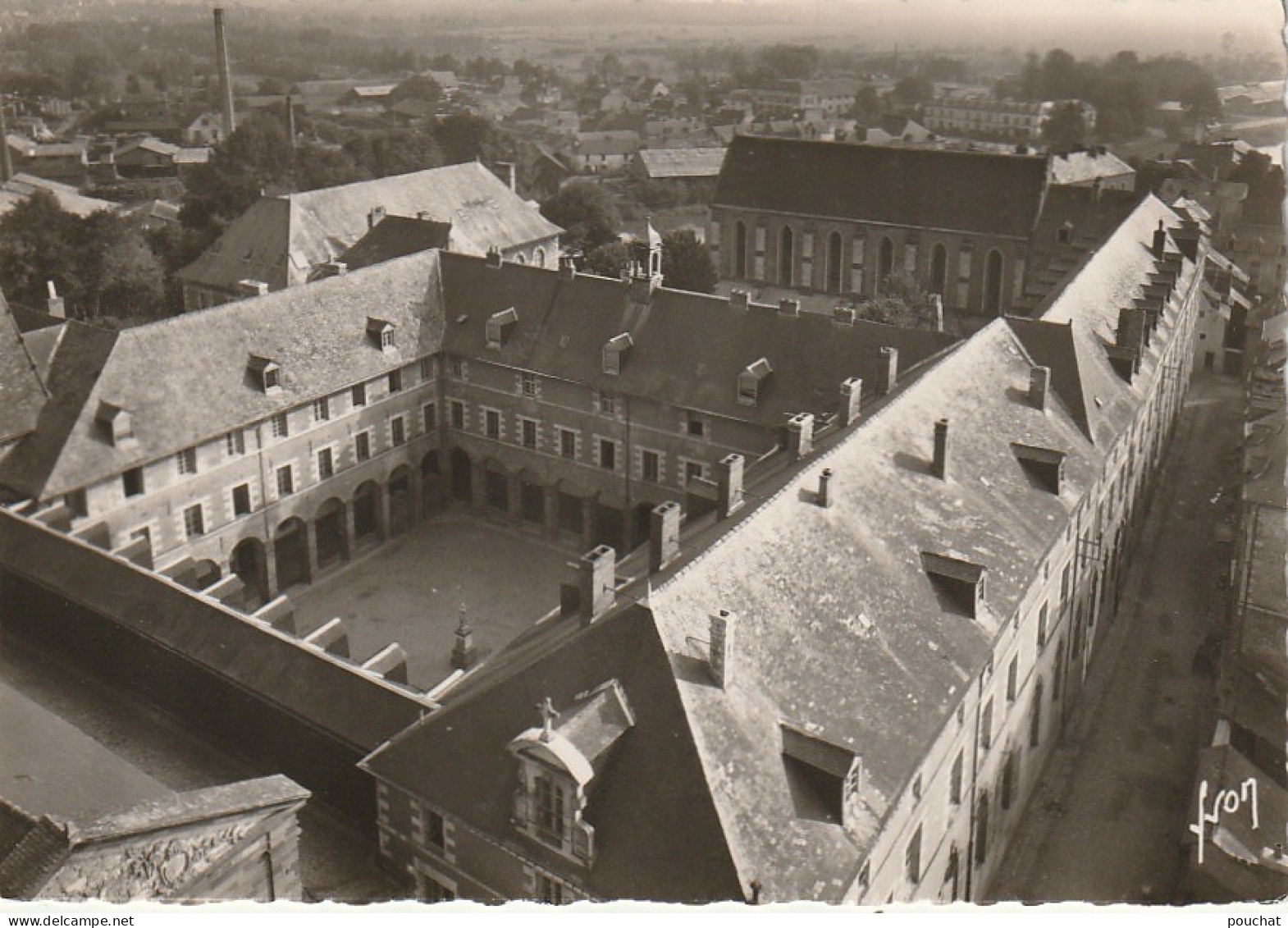 XXX -(35) REDON - INSTITUTION ST SAUVEUR - VUE PLONGEANTE - 2 SCANS - Redon