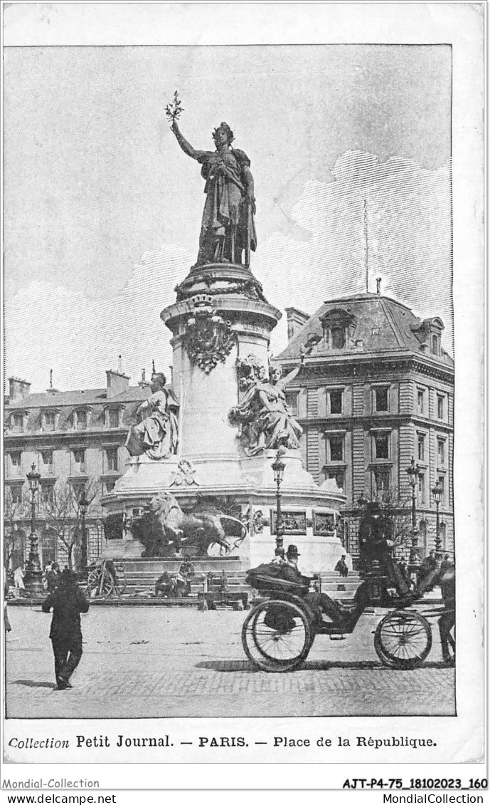 AJTP4-75-0493 - PARIS - Place De La République  - Plazas