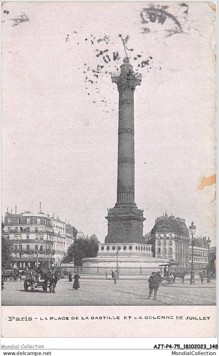 AJTP4-75-0487 - PARIS - La Place De La Bastille Et La Colonne De Juillet  - Panorama's