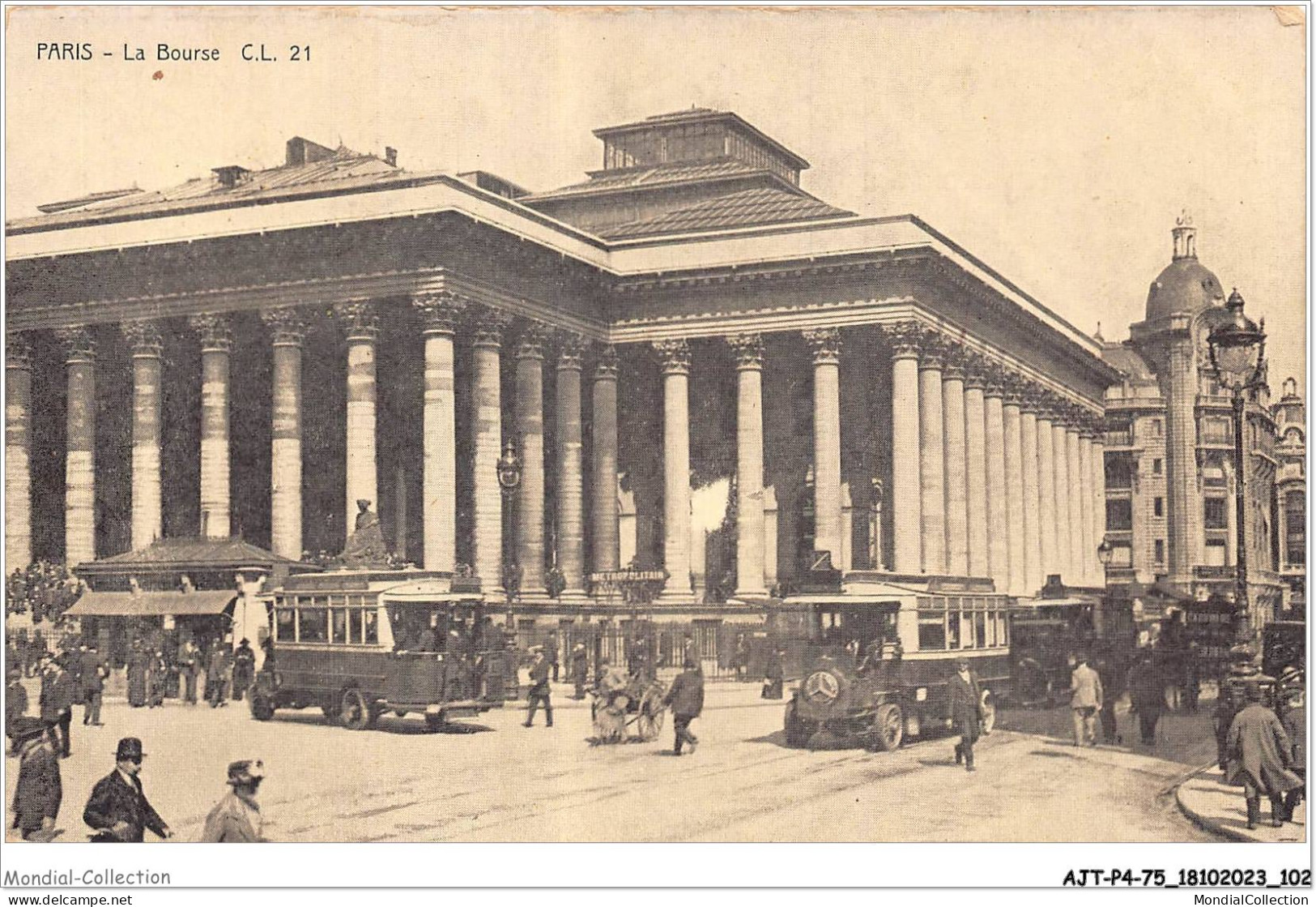 AJTP4-75-0464 - PARIS - La Bourse  - Squares