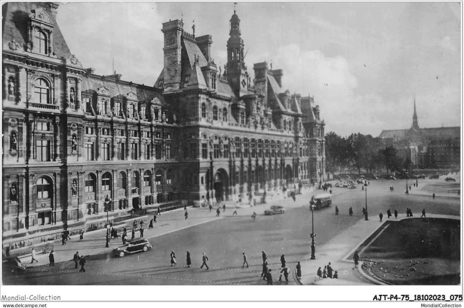 AJTP4-75-0451 - PARIS - L'hotel De Ville  - Cafés, Hôtels, Restaurants