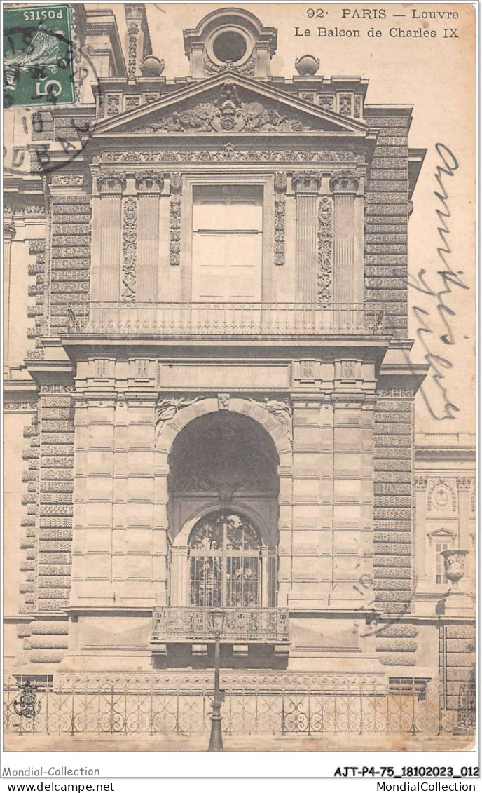 AJTP4-75-0420 - PARIS - La Balcon De Charle IX - Louvre