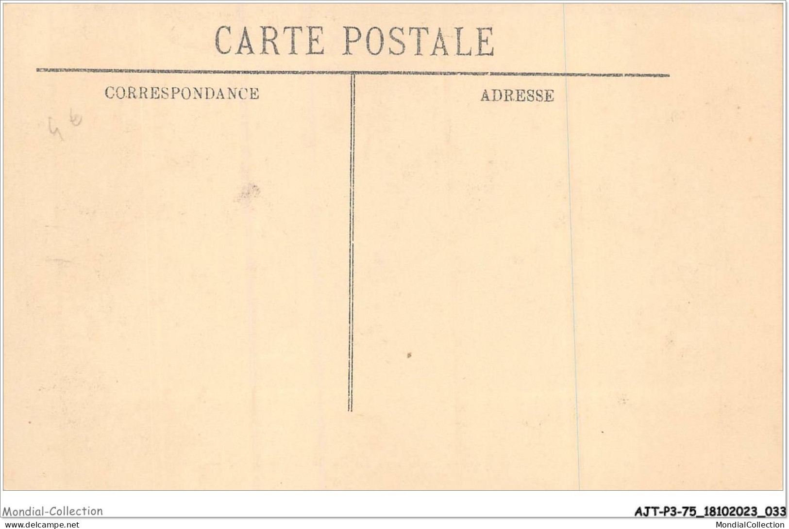 AJTP3-75-0309 - INNONDATION - La Rue De La Pépinière  - Paris Flood, 1910