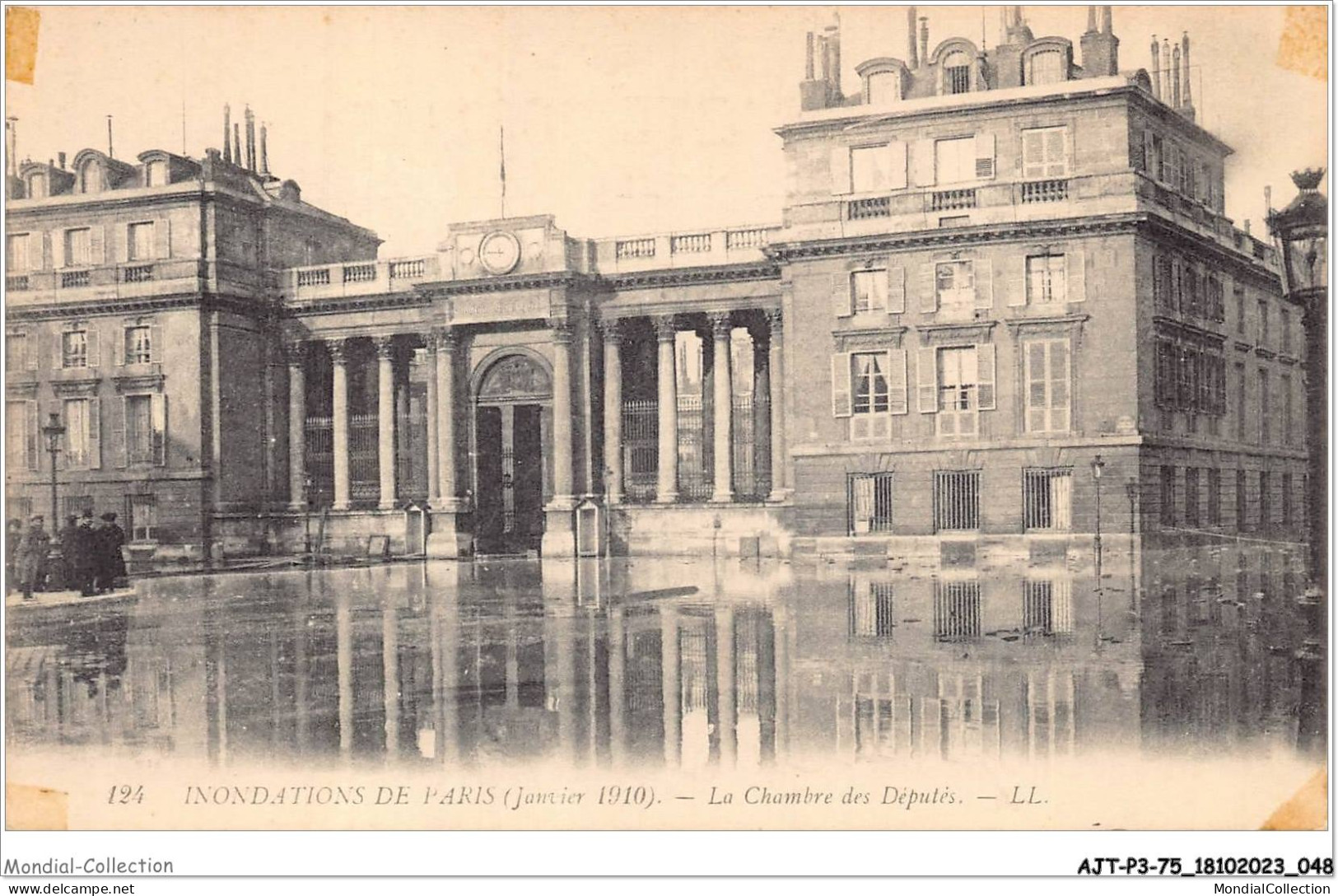 AJTP3-75-0317 - INNONDATION - La Chambre Des Députés  - Paris Flood, 1910