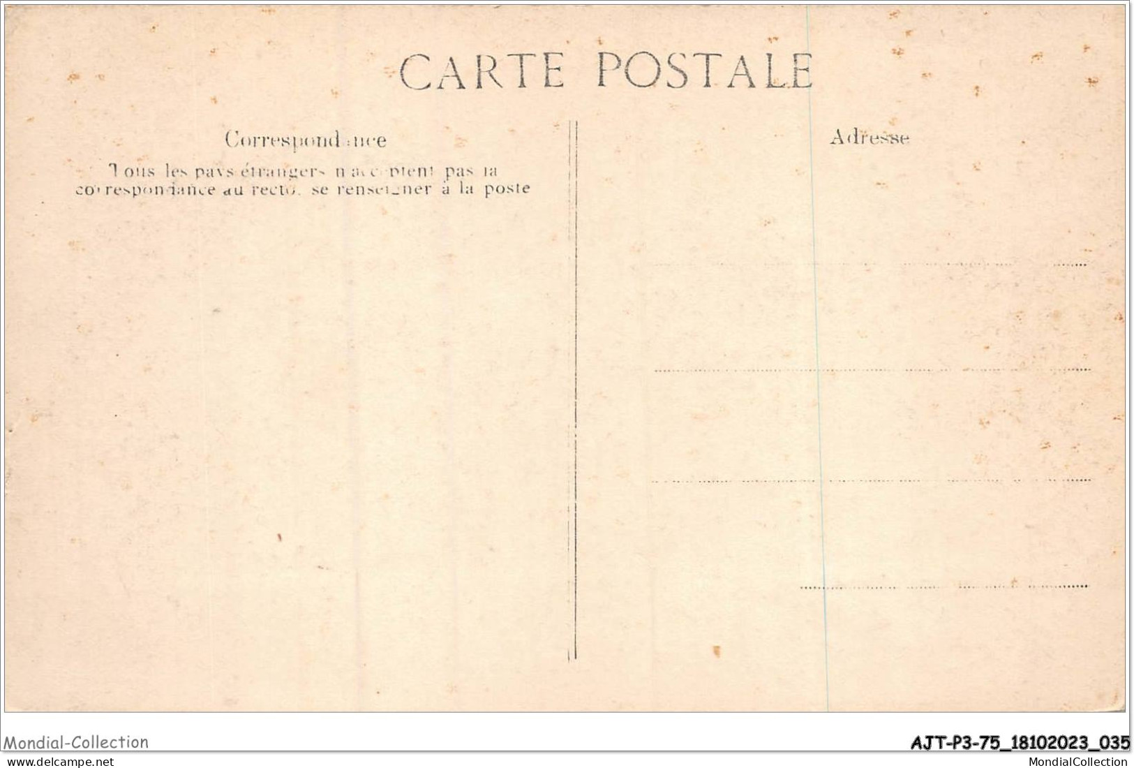 AJTP3-75-0310 - INNONDATION - Gare De La Bourdonnais  - De Overstroming Van 1910