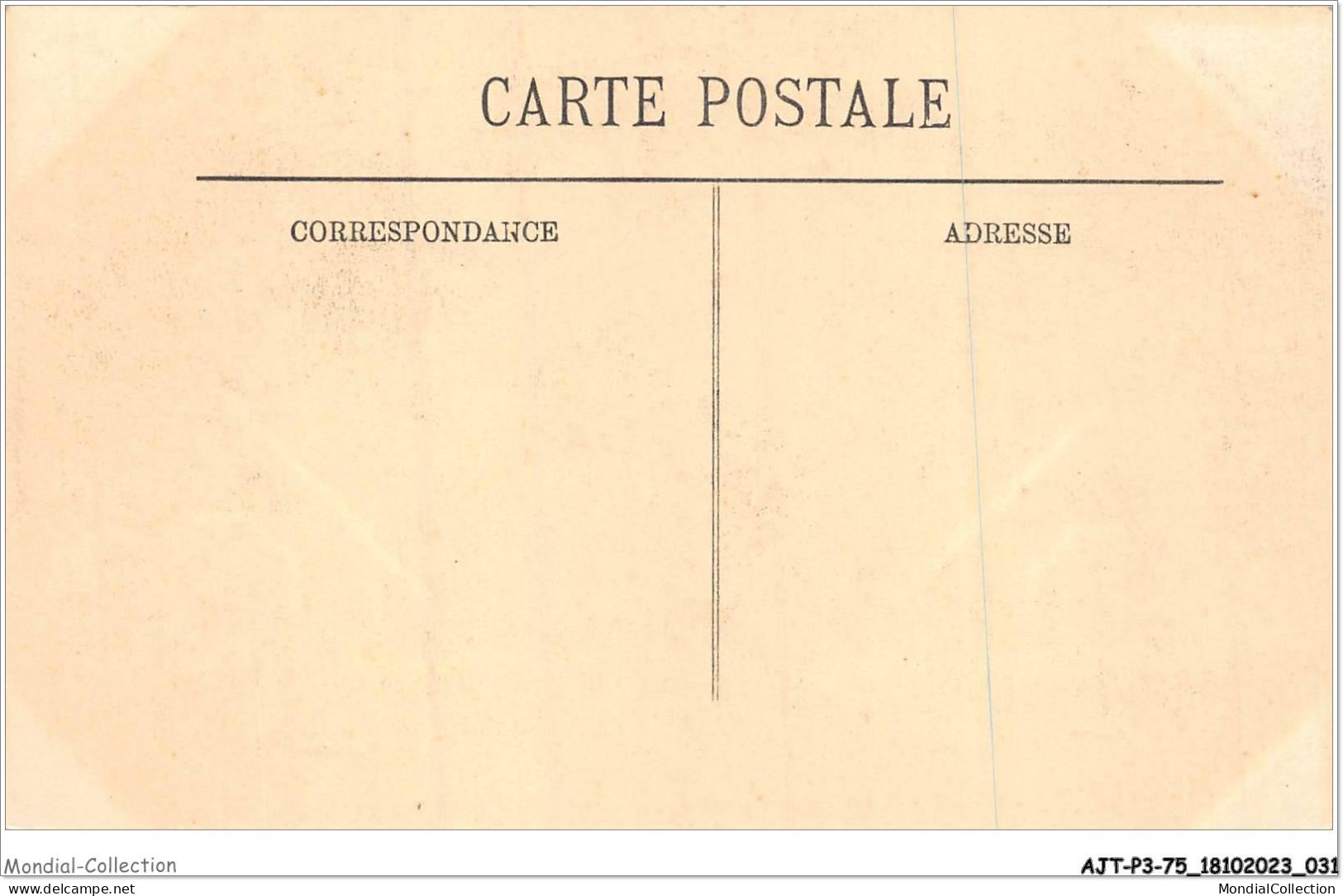 AJTP3-75-0308 - INNONDATION - Quai Aux Fleurs  - Paris Flood, 1910