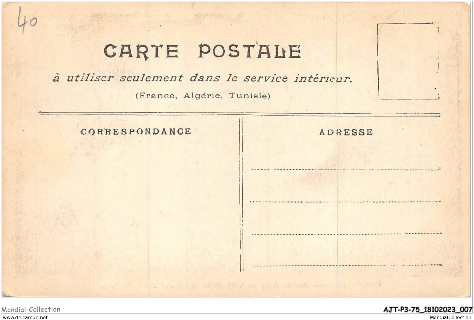 AJTP3-75-0296 - INNONDATION - Vue Prise Du Quai Des Orfévres  - Überschwemmung 1910