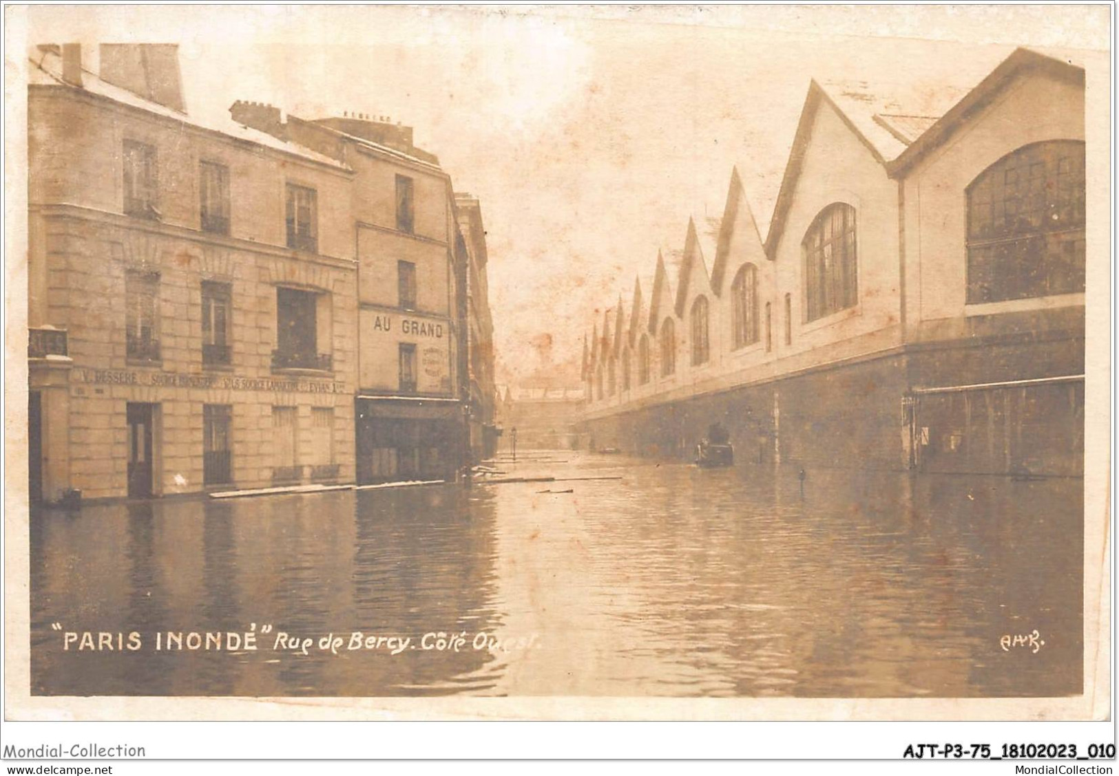 AJTP3-75-0298 - INNONDATION - Rue De Bercy - Coté Ouest  - De Overstroming Van 1910