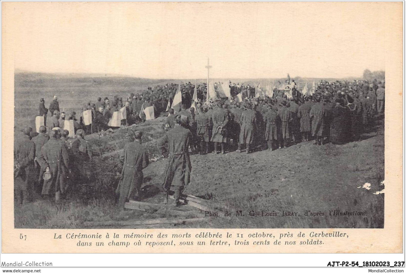 AJTP2-54-0257 - GERBEVILLER - La Cérémonie à La Mémoire Des Morts Célébrée Le 11 Octobre  - Gerbeviller